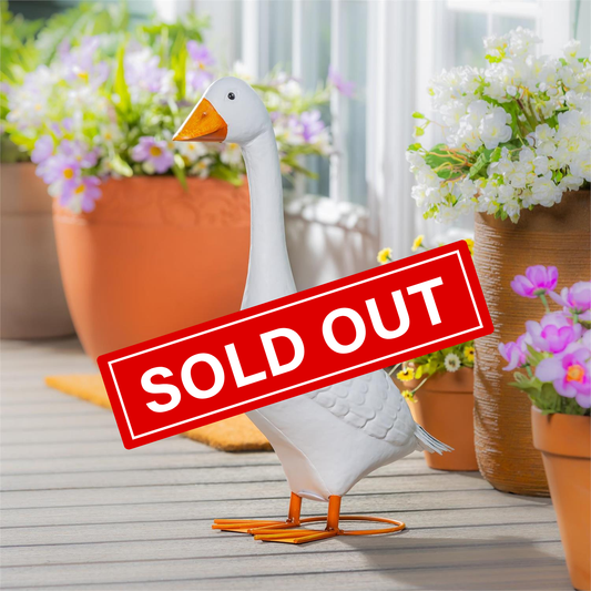 Porch Goose, Metal, 20.5"H, *Pre-order now SOLD OUT* *New pre-order date TBA*